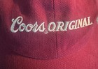 Vtg Coors Original Beer Hat Cap Red Strapback Classic One Size Embroidered