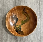 Vintage Hand Crafted Turned Wood Bowl 4 5x1 5 Inches Artist Signed Glen Hamilton