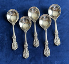 Francis 1 By Reed And Barton Sterling Silver Round Soup Spoons-set Of 5 Spoons