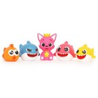Pinkfong - Shark Family 5 Pcs Squirt Water Gun  bath Play Set Toy For Baby Kids