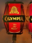 Vtg Pair 1970s Olympia Beer Its The Water Lighted Wall Sconce Beer Signs Lights