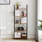 5-tier Home Bookshelf Bookcase Book Shelf Tall Display Shelves Storage Organizer