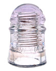 Cd 102 Purple W  Brookfield  pony  Antique Glass Telegraph Insulator Scarce