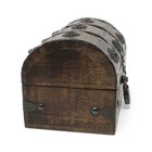 Keepsake Wooden Treasure Chest With Antique Jewelry Lock And Key  medium 6 5x   