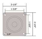 40f Retractable Leveling Machine Caster Set Of 4  Total Load 440 Lbs Nylon Wheel