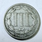 1867 Three 3 Cent Nickel Fine Details Free Shipping  10127