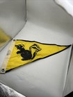 Vintage Taylor Co  Yellow Skunk Image Boat Marine Nylon Pennant Flag 9x17    - Nos