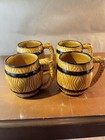 Set Of Four Nude Girl Barrel Mugs Vintage   Antique   18  