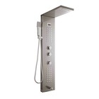 Us Brushed Nickel Shower Panel Column Massage Jets Shower System Mixer Faucet