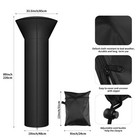 89  h Patio Heater Cover For Waterproof Standup Round Tall Heater Zipper New