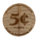 Geocaching Trackable Coin Bigfoot Adventure
