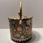 Vintage Floral Daher Tin Canister With Lid Made In England  da1 
