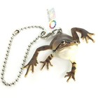 Nature Techni Colour Mini Figure Ball Chain Japanese Tree Frog Dark Brown Ikimon