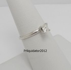 1 3ct Natural Princess Diamond Solitaire Engagement Wedding Ring 14k White Gold