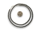 Navajo Sterling Silver Rondelles Saucer Flat Bead Necklace 4mm 26  97426