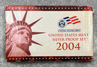 2004-s United States Mint Silver Proof Set  - 11 Coin Proof Set W  Coa   Box