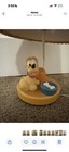Vintage Disney Pluto Table Lamp Pleated Baby Mickey Shade Nursery  