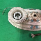 Victorian Antique Light Fixture Pressed Metal 12x6 Ceiling 2 Bulb Art Deco    