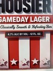 Upland Beer Indiana Hoosiers Sign Gameday Lager Craft Brewing College Football