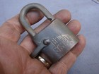 Vintage Wb Bell System Padlock - No Key But  Open