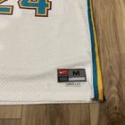 Nike New Orleans Hornets  24 Jamal Washburn White Nba Basketball Jersey  Medium