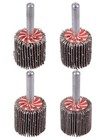 40 Pack Flap Wheel 1  X 1   1 4  Mounted Shank Aluminum Oxide Grit  60 80 120 24