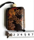 Japanese Dragon Maki-e Inro Lacquer Traditional Antique Japan Collection