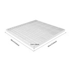 Carbon Steel Drain Grate  23 6x23 6in Outdoor Cover  Driveway Channel Durable