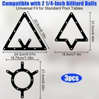 3pcs Magic Ball Rack Sheet Billiards Ball Holder  Pool Balls Rack Set Magic B   