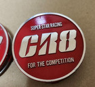 Jdm Superstar Racing Cr8 Red Wheel Center Caps Set Of 2 Rare Vintage