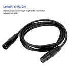 6 5ft Dmx Cable  10pcs 2m Dmx Signal Cables Signal Wires  3-pin Xlr Male To F   