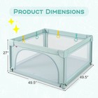 Babyjoy Baby Playpen Infant Large Safety Play Center Yard W  50 Ocean Balls Grey