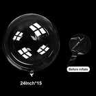 24 Inch Bobo Balloons  15pcs Bubble Clear Balloons Helium Style Large Transpa   