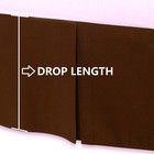 3 Side Tailored Pleated Bed Skirt Solid Chocolate 625 Tc Egyptian Cotton