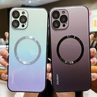 Gradient Mag Safe Shockproof Case Cover For Iphone 16 Pro Max Plus 15 14 13 Pro
