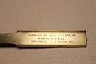 Vintage Brass Letter Opener  thank You  Abrahamson Service Station Shorewood  Il