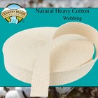 1 Inch Natural Heavy Cotton Webbing Closeout  10 Yards