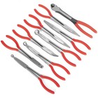Xtremepowerus 9pc Long Reach Plier 11  Mechanics Electricians Craft W  Pouch