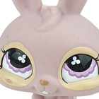 Lps  667 Littlest Pet Shop Rabbit Baby Bunny 2007 Purple Gen 2 Purple Eye 3 Pack