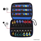 Usa Gear Xl Hard Shell Dart Case  Dart Holder For 15 Darts   Accessories - Blue