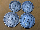 Lots Of 4 Sweden 1 Kronor  2 Kronor Silver Coins  Issued In 1900 s  Circulated
