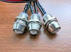 3 Super Bright Bbt 12 Vdc Bright Red Led Indicator Lights In Stainless Bezels