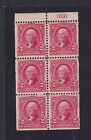 1903 Washington 2c Booklet Pane Sc 301c Position D Xf Plate Number Mh Og Pf Cert