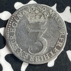 1689 Great Britain William   Mary 3 Pence Lot jm9722 Silver  Cleaned