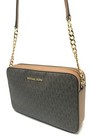 Michael Kors Jet Set Item Large East West Crossbody Chain Handbag Clutch Brown