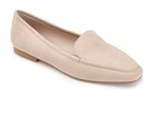 Journee Collection Beige Loafer Flats Women   s Size 7 Standard Square Toe