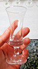  6  Vintage Barware Whiskey Irish Footed Liquor Cordial Shot Glasses 1960 s Euc