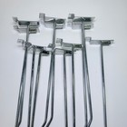 11pc Chrome Slatwall Display Hooks 12 Inch Metal Retail Store Fixtures Lot