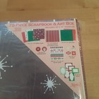 75 Piece Christmas Scrapbook   Art Box Includes Paper Kit  Stickers And Die Cuts