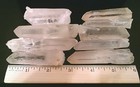 3 Natural Rough Quartz Crystal Points Large Raw Mineral Specimens Jewelry Crafts